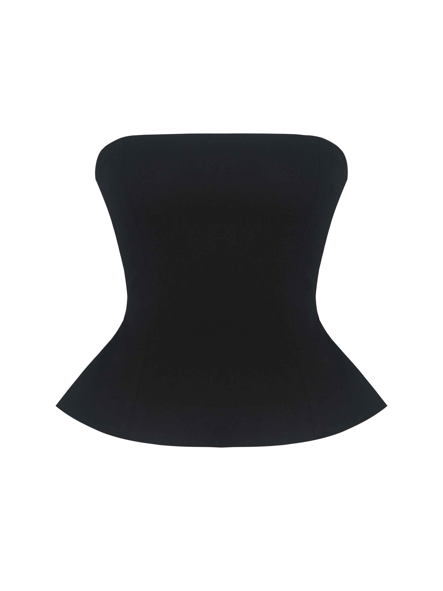 Quinette Black Peplum Top with Beaded Asymmetrical Cape