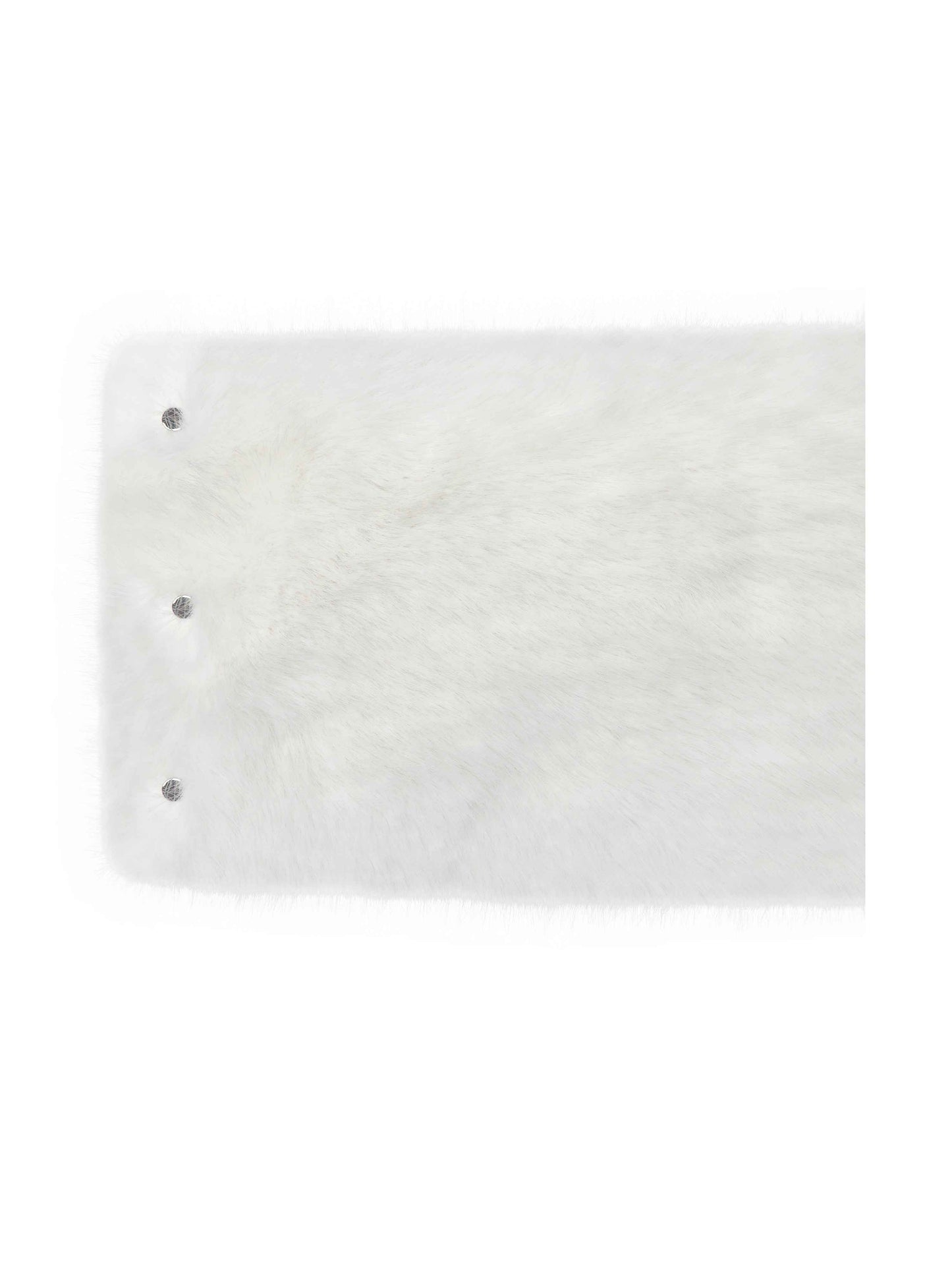 Jazmin White Multi-wear Faux Fur Scarf
