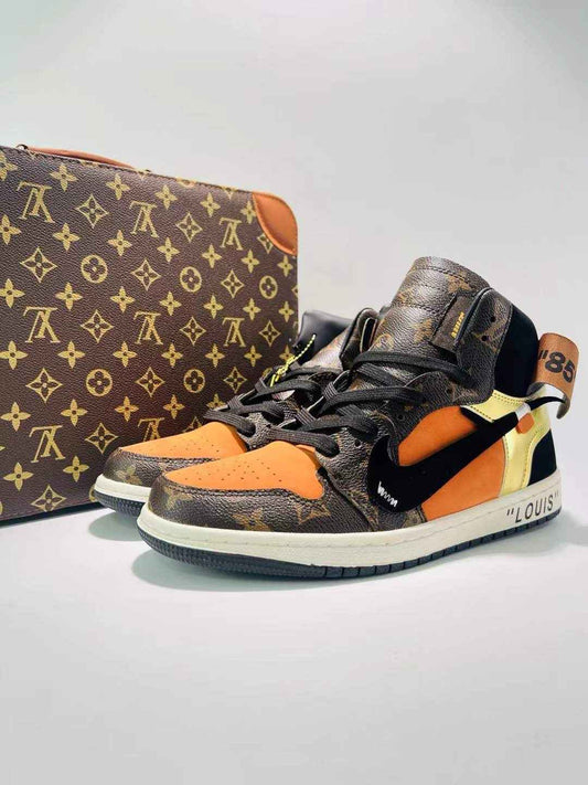 Designer Air Jordan 1 x Travis Scott x Louis Gold