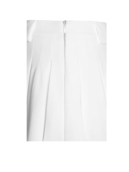 Oaklyn White Pleated Mini Skort