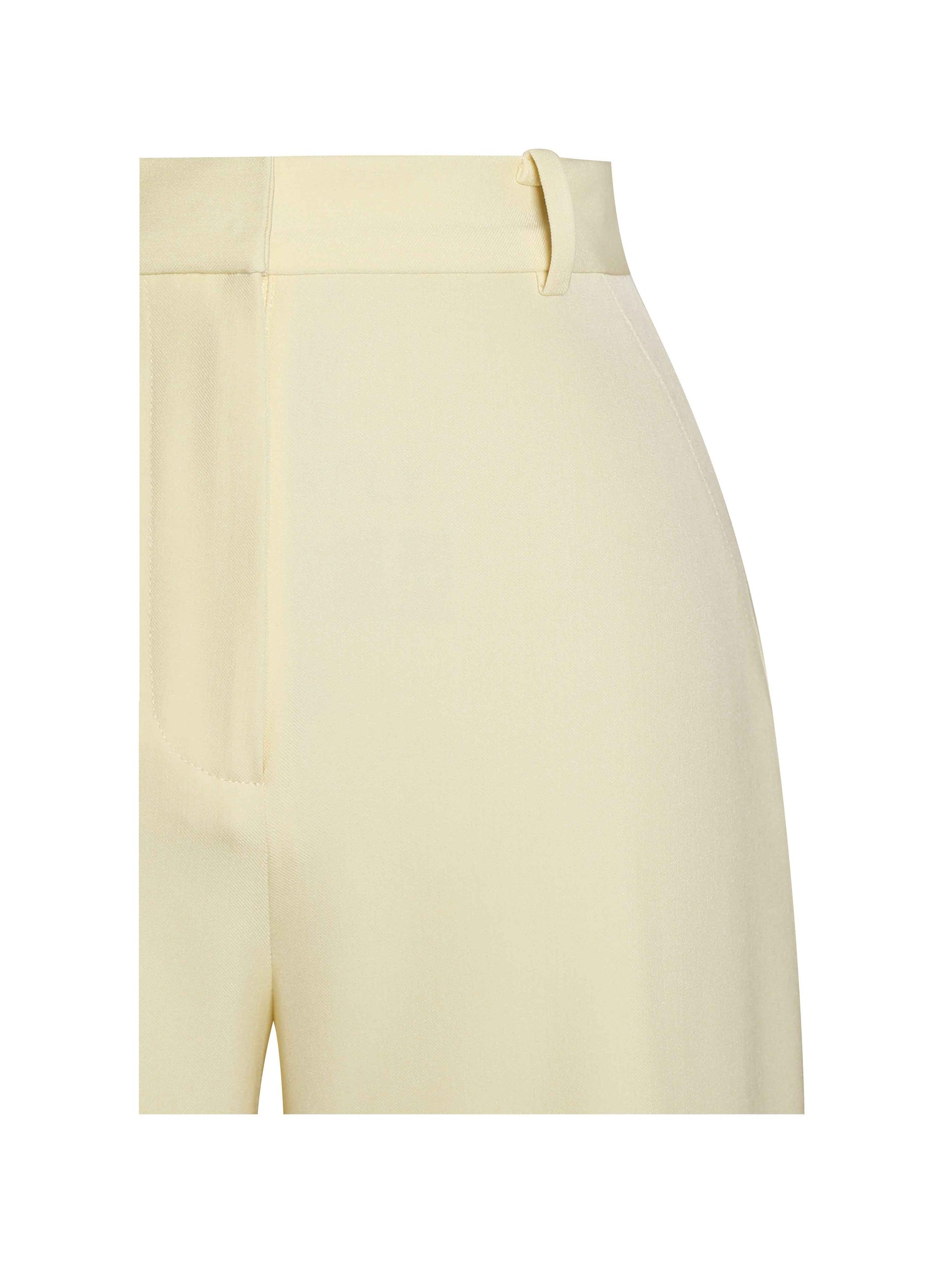 Quinnie Butter Yellow Slim Suit Pants
