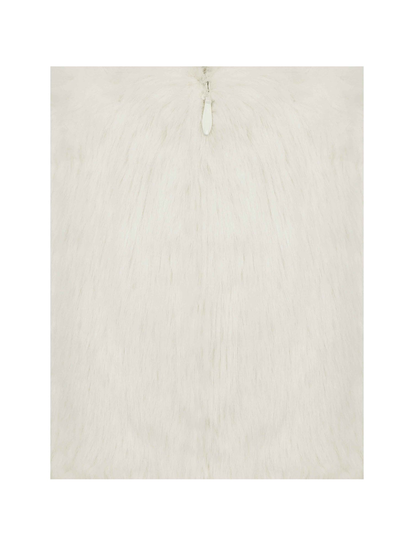 Narla Ivory Low-Waisted Fur Mini Skirt