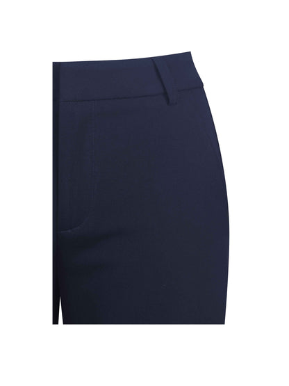 Yanin Navy Low-Rise Straight Leg Pants