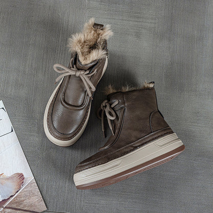 Athena Luxe Leather Winter Boots - Sneakernational