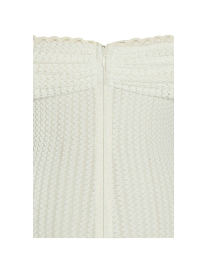 Kaedyn Off Shoulder Long Sleeve Crochet Mermaid Maxi Dress