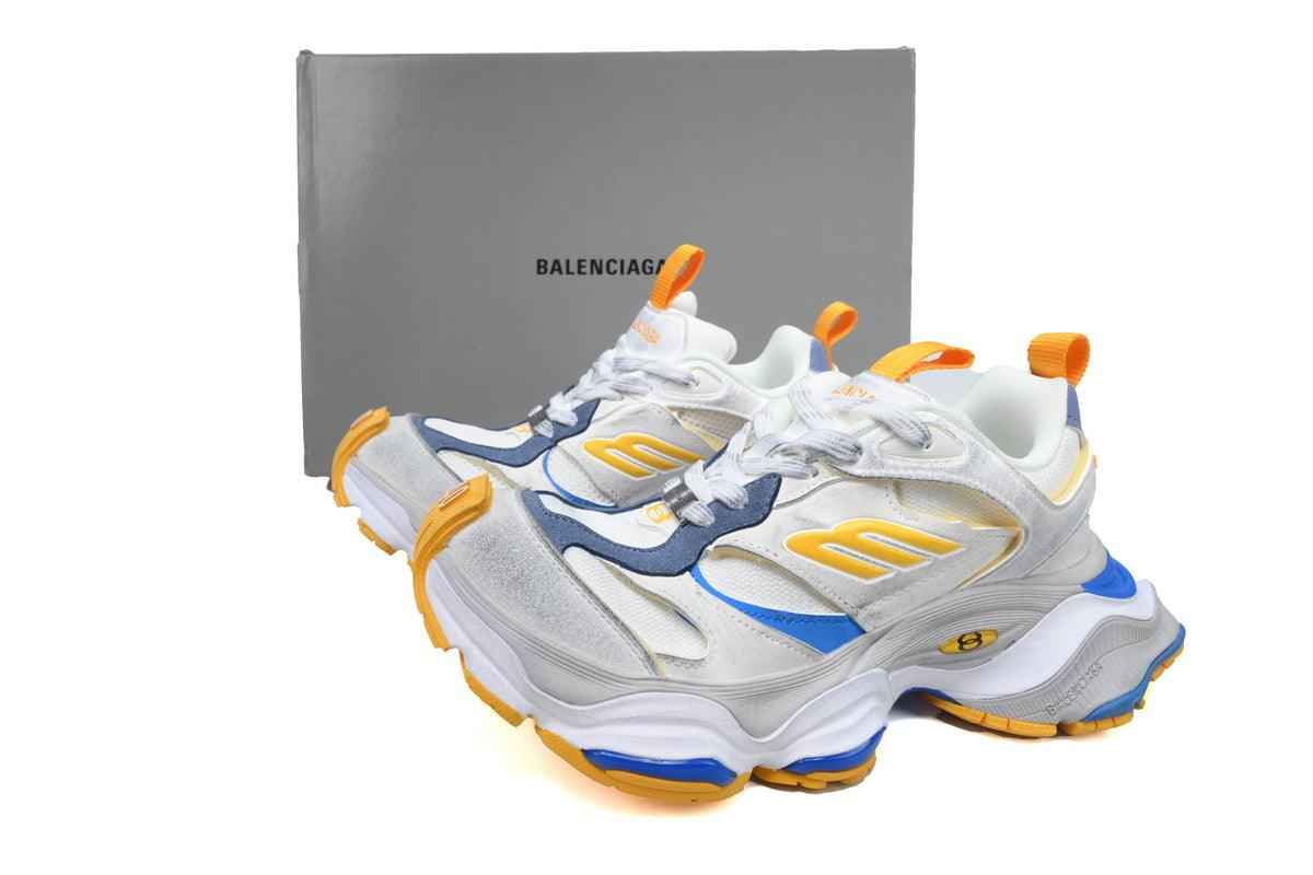 Custom BLCG White Blue Yellow Sneaker W2MV1