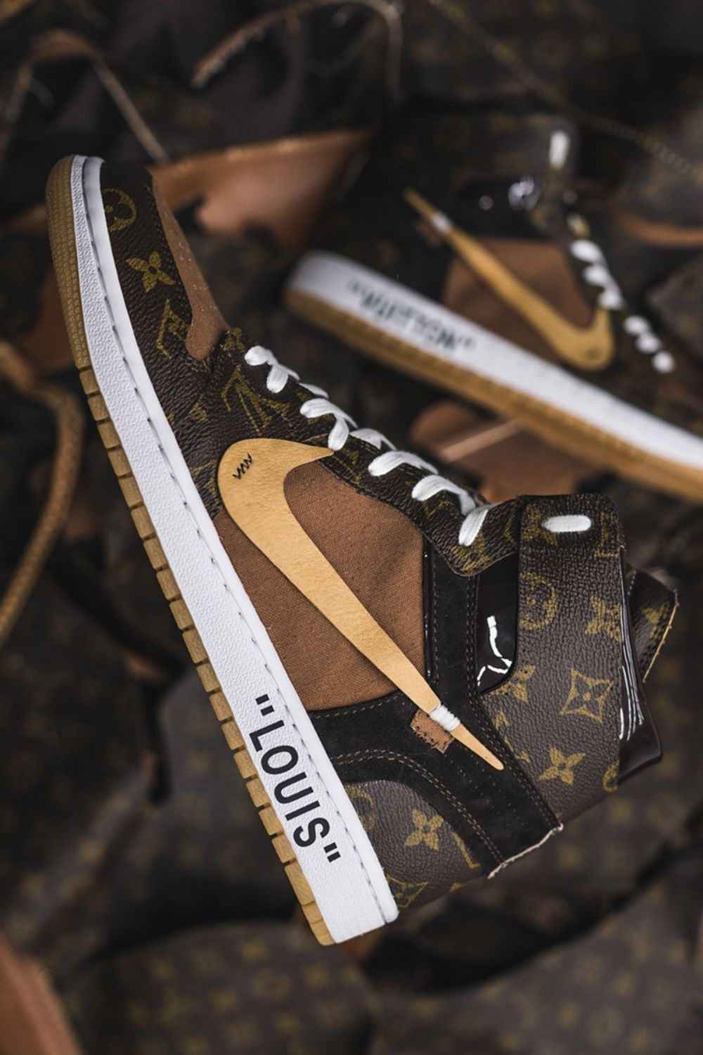 Custom Air Jordan 1 LV High Q ( Customs And Box ), Jordan 1 Sneakers Active A11