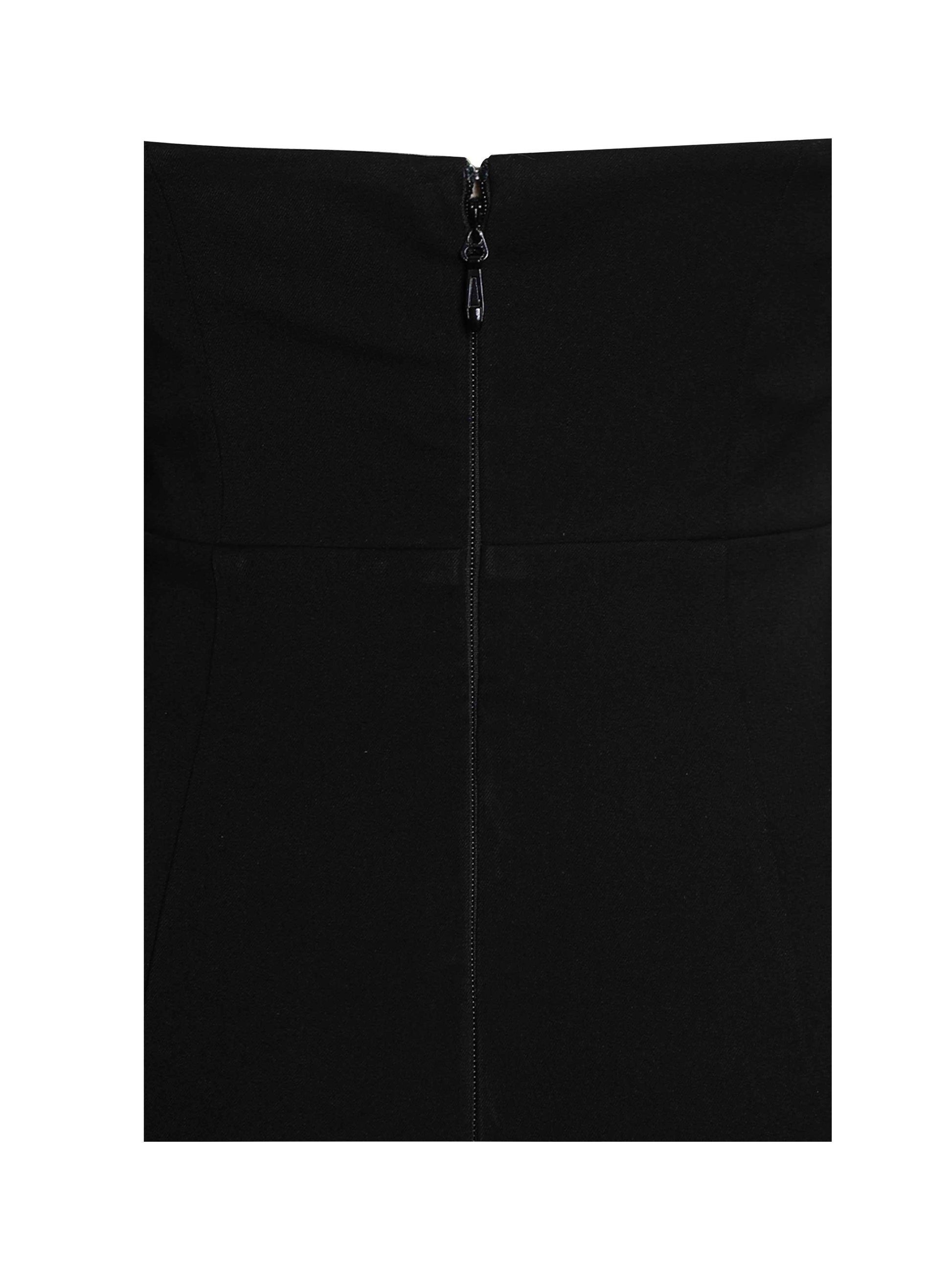 Raelyn Black and White Business Casual Maxi Dress