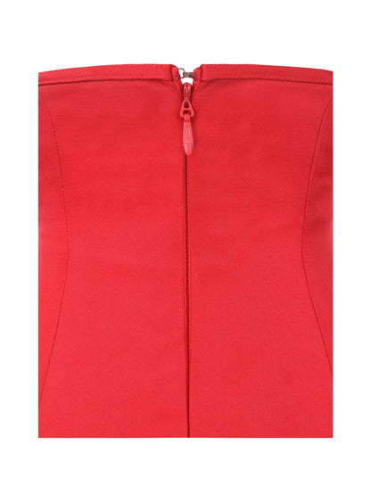 Peyton Ruby Plunging Halter Keyhole Mini Dress