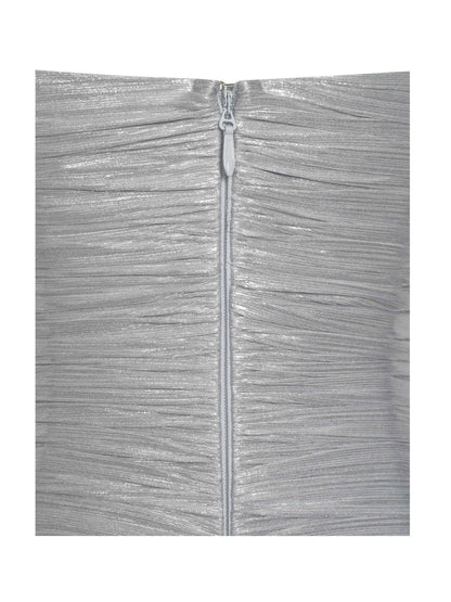 Palmer Silver Glitter Drop Waist Maxi Dress