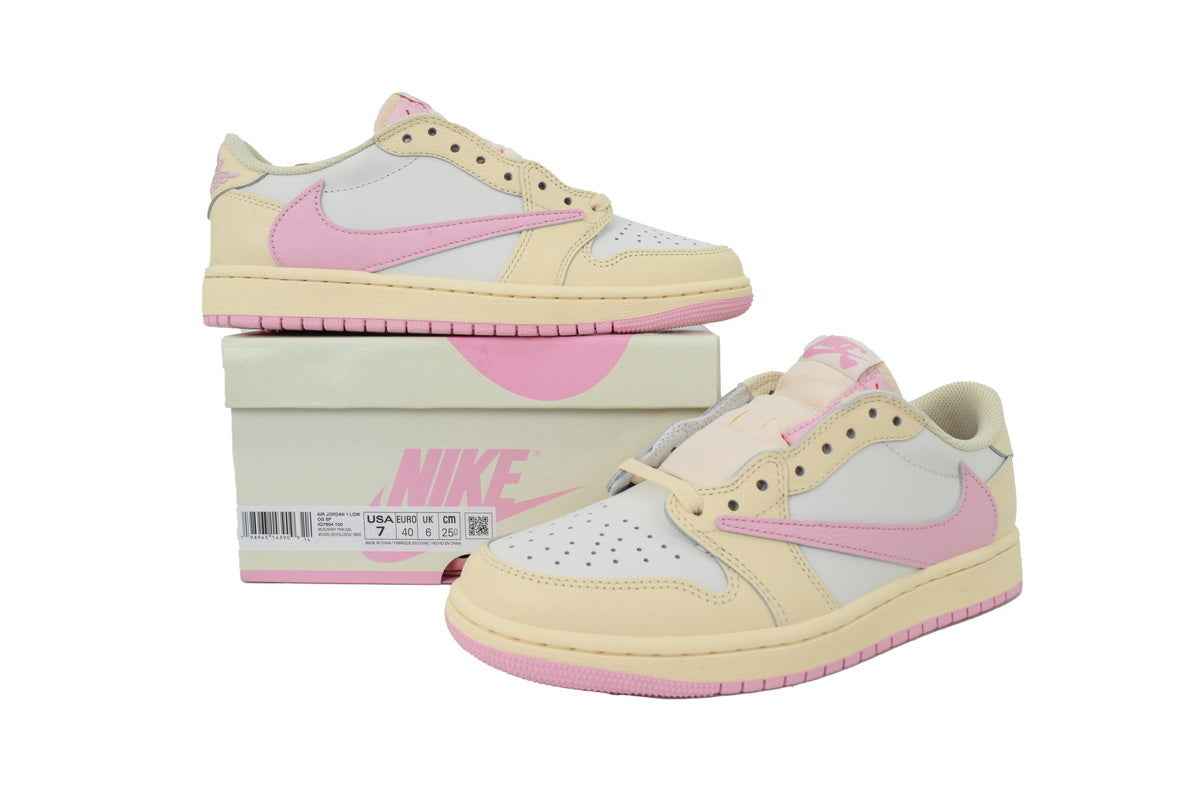Travis Scott x Air Jordan 1 Low Soft Powder Pouring