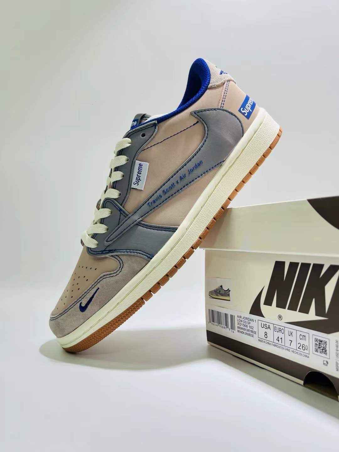 Designer Air Jordan 1 ×Travis Scott Supreme XD1568 102