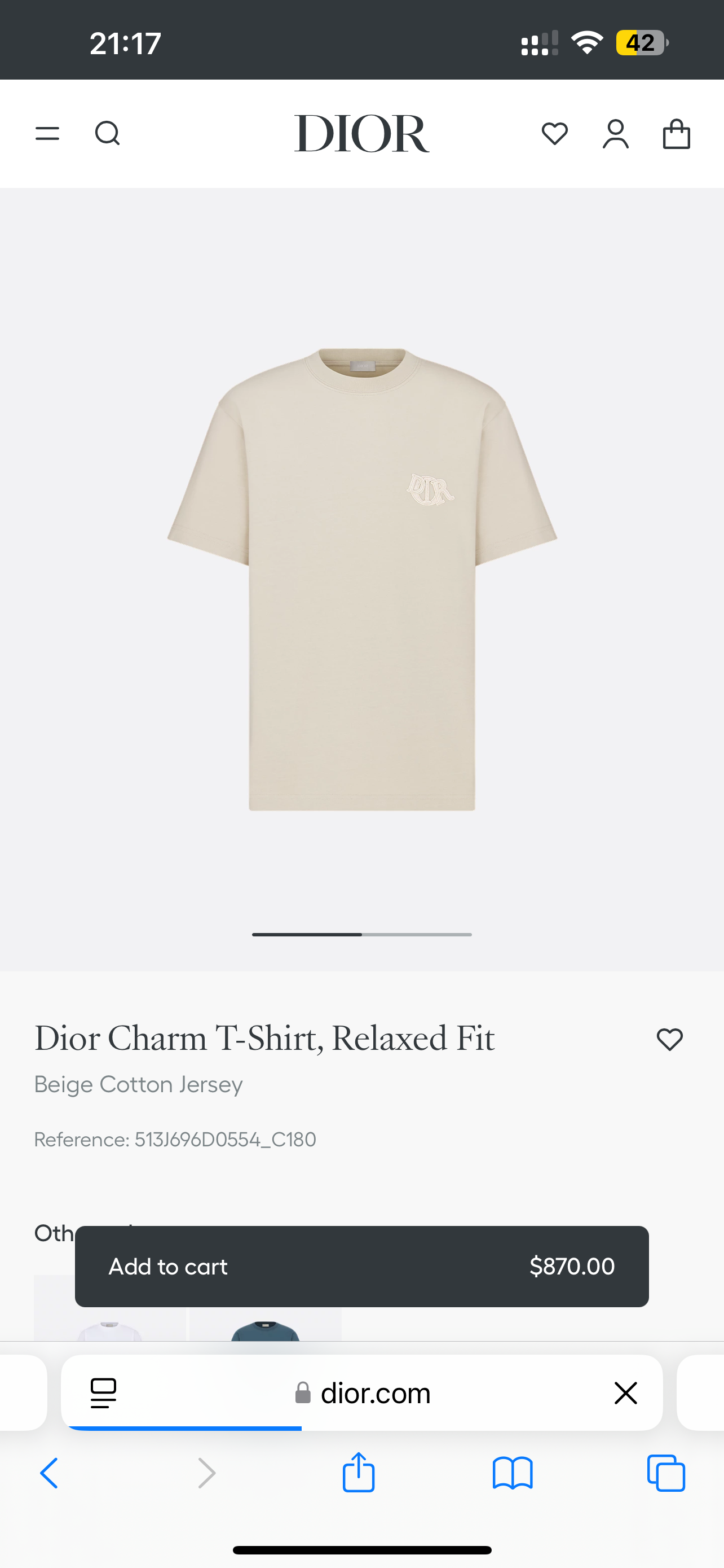 Sneakernational - Christian Dior T-Shirt 0011