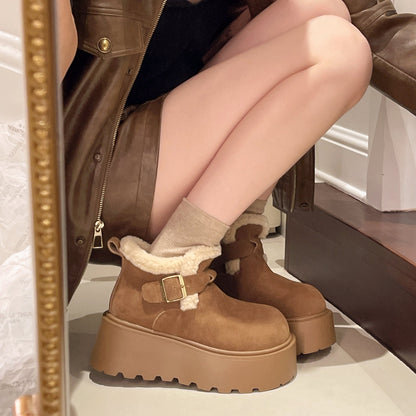 Artemis Shearling Platform Boots - Sneakernational