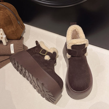 Artemis Shearling Platform Boots - Sneakernational