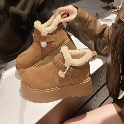 Artemis Shearling Platform Boots - Sneakernational
