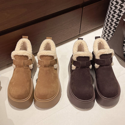 Artemis Shearling Platform Boots - Sneakernational