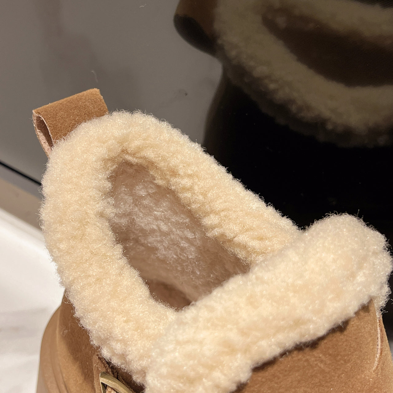Artemis Shearling Platform Boots - Sneakernational