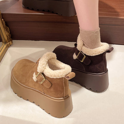 Artemis Shearling Platform Boots - Sneakernational