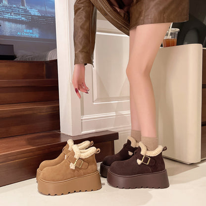 Artemis Shearling Platform Boots - Sneakernational