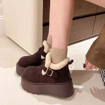 Artemis Shearling Platform Boots - Sneakernational