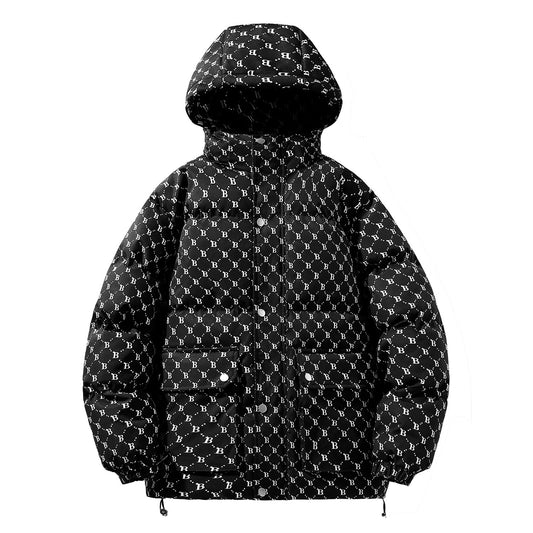 MLB LX05 Monogram Down Jacket - Prestige Black - Sneakernational