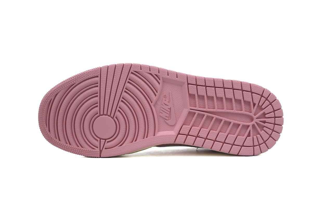Custom Travis Scott x Air Jordan 1 Low OG White Pink