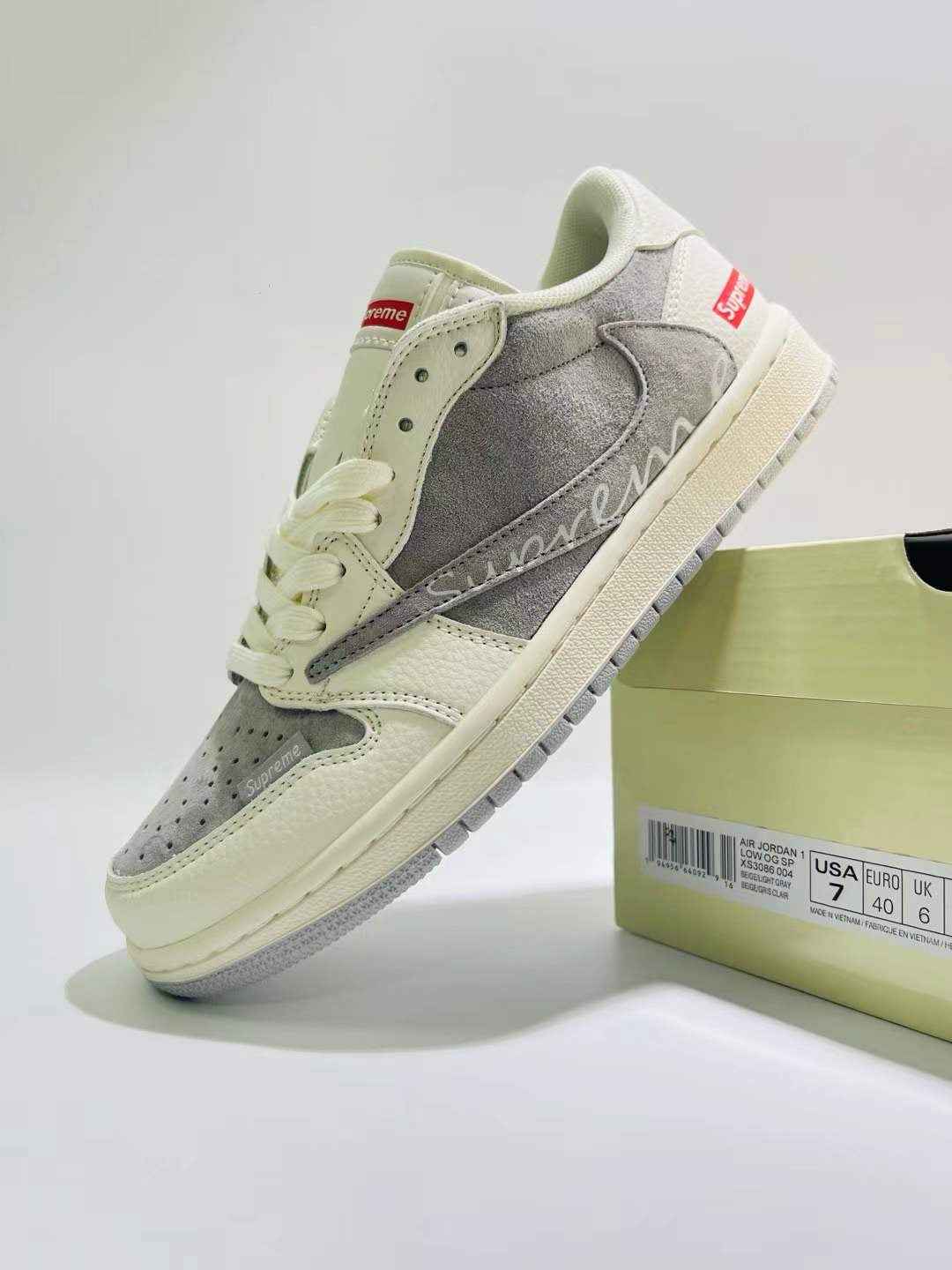 Designer Air Jordan 1 ×Travis Scott Supreme XS3086 004