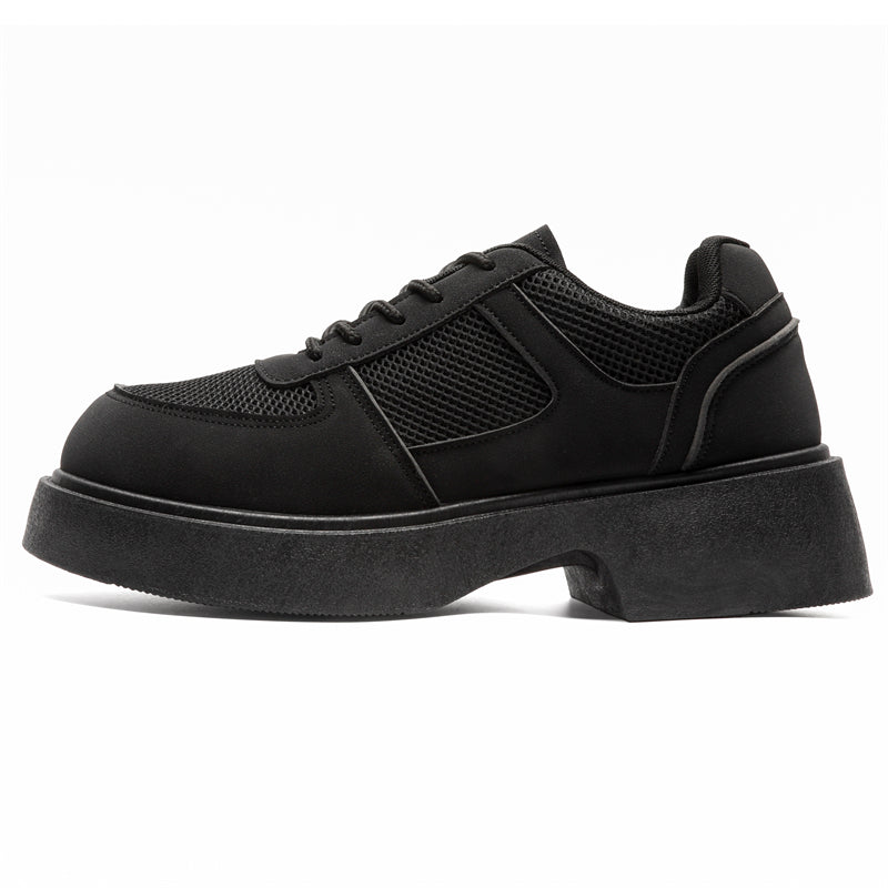 MLB LTHR-20 Chunky Platform Mesh-Detail Boots - Sneakernational