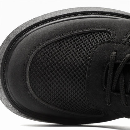 MLB LTHR-20 Chunky Platform Mesh-Detail Boots - Sneakernational