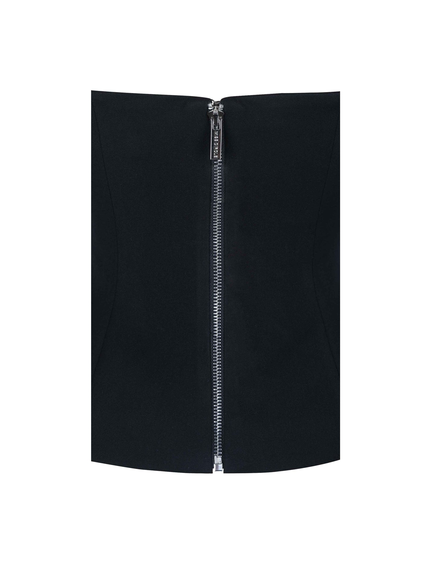 Quinette Black Peplum Top with Beaded Asymmetrical Cape