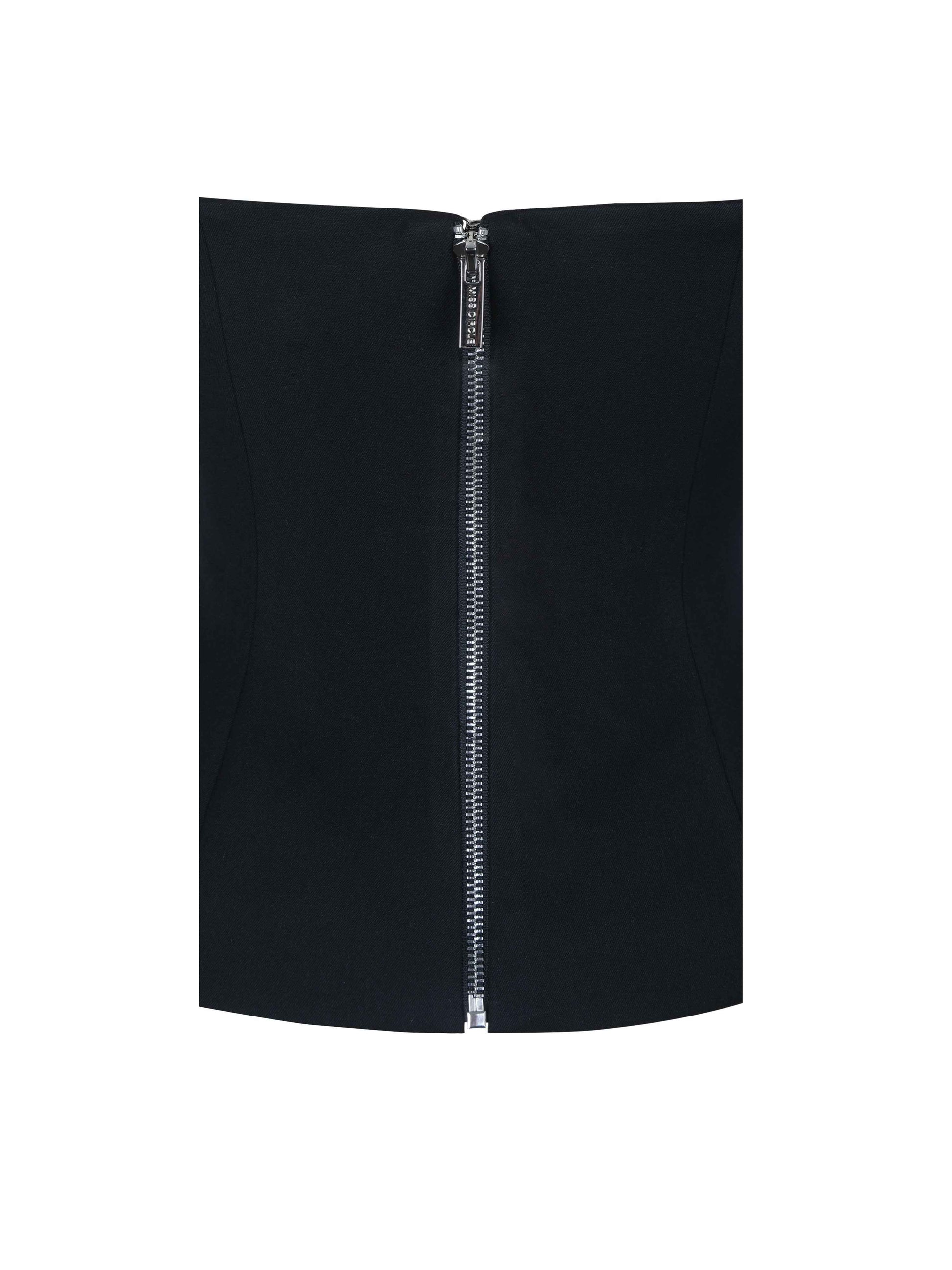 Quinette Black Peplum Top with Beaded Asymmetrical Cape