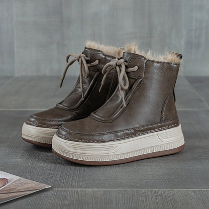 Athena Luxe Leather Winter Boots - Sneakernational