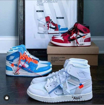 Custom Air Jordan 1 Retro High OG 'UNC' University Blue x OFF-W
