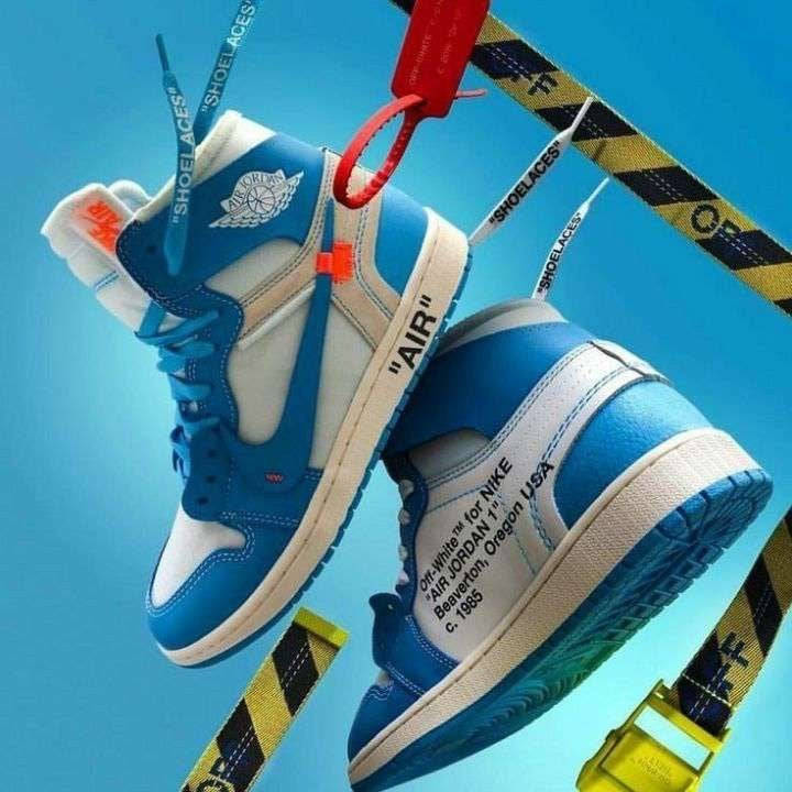 Custom Air Jordan 1 Retro High OG 'UNC' University Blue x OFF-W - Sneakernational