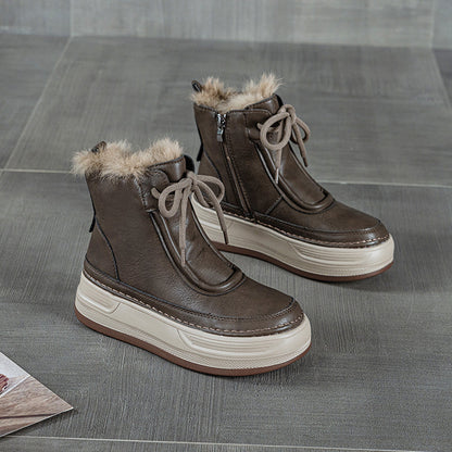 Athena Luxe Leather Winter Boots - Sneakernational
