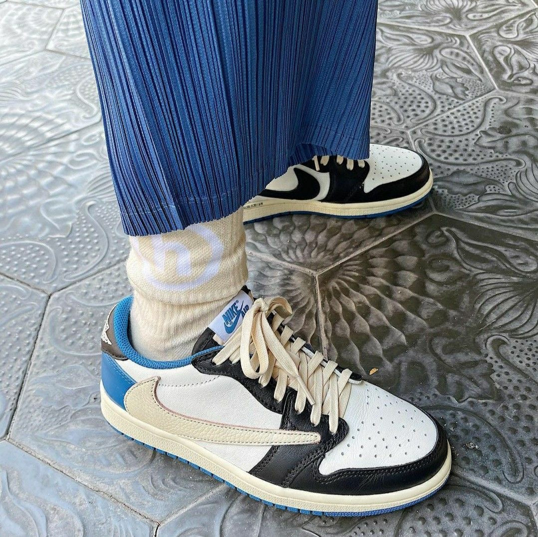 Custom Air Jordan 1 Low Fragment x T-Scott - DM7866-140 - Sneakernational