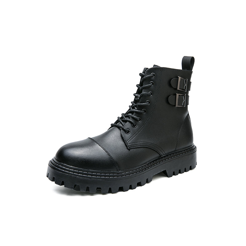 MLB LTHR-12 Square-Toe Combat Boots - Sneakernational