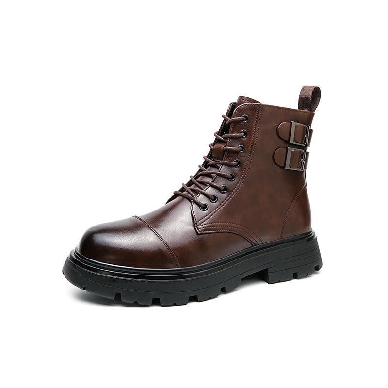 MLB LTHR-12 Square-Toe Combat Boots - Sneakernational