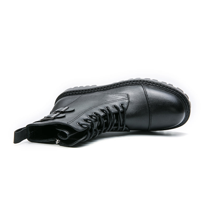 MLB LTHR-12 Square-Toe Combat Boots - Sneakernational