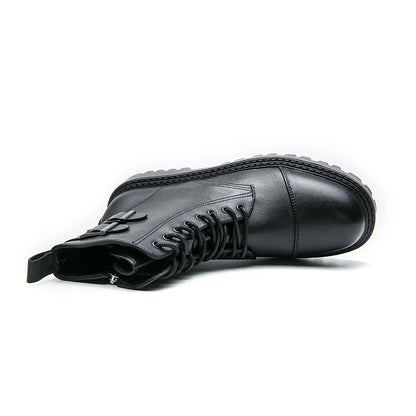MLB LTHR-12 Square-Toe Combat Boots - Sneakernational
