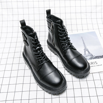 MLB LTHR-12 Square-Toe Combat Boots - Sneakernational