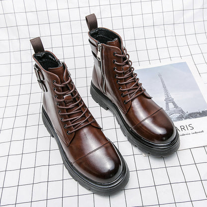 MLB LTHR-12 Square-Toe Combat Boots - Sneakernational