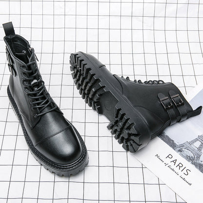 MLB LTHR-12 Square-Toe Combat Boots - Sneakernational