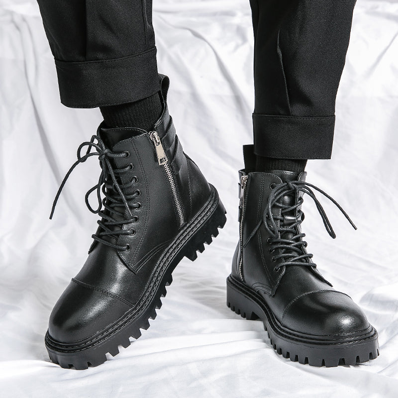 MLB LTHR-12 Square-Toe Combat Boots - Sneakernational