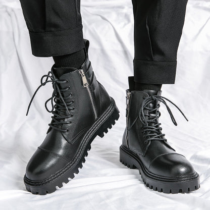 MLB LTHR-12 Square-Toe Combat Boots - Sneakernational