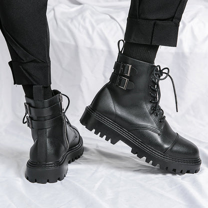 MLB LTHR-12 Square-Toe Combat Boots - Sneakernational