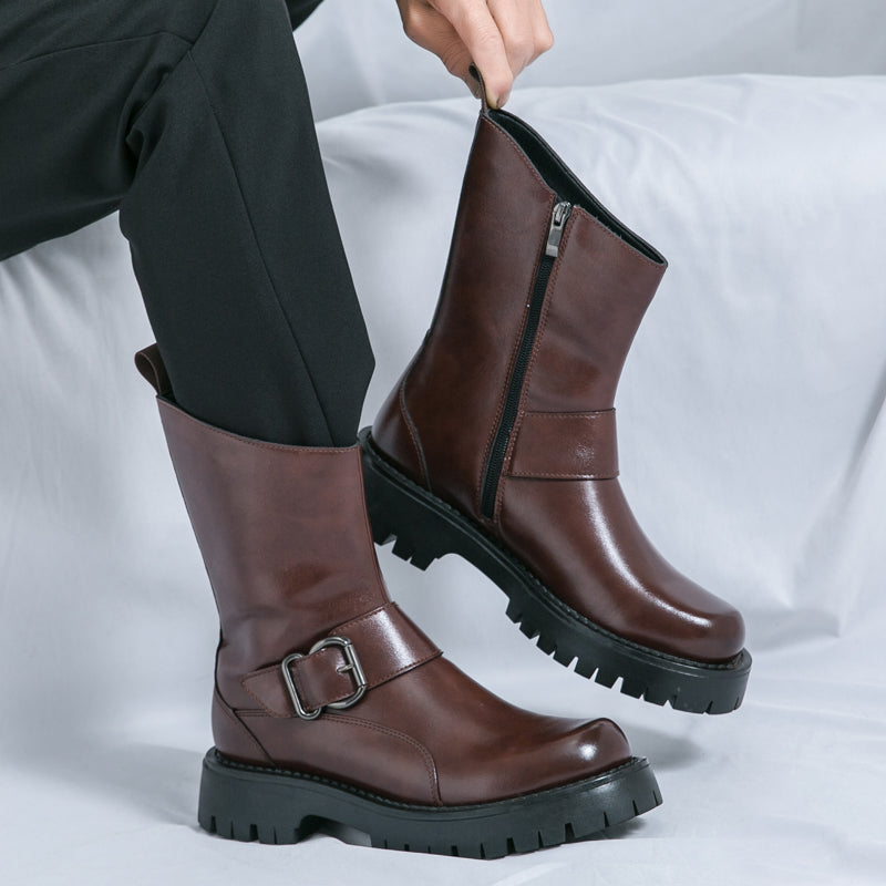 MLB LTHR-11 Rugged Mid-Calf Boots - Sneakernational