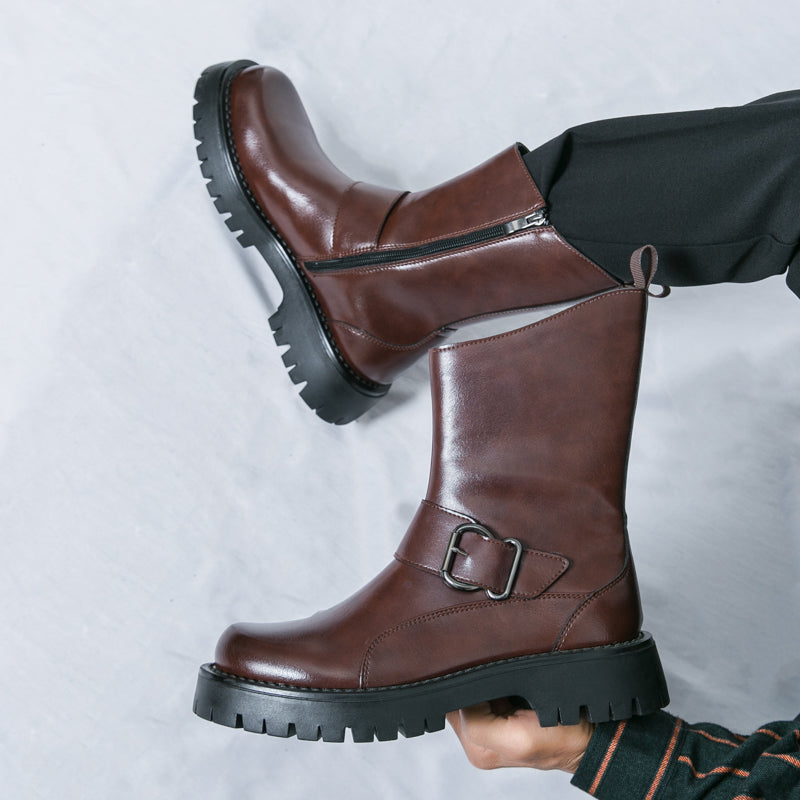 MLB LTHR-11 Rugged Mid-Calf Boots - Sneakernational