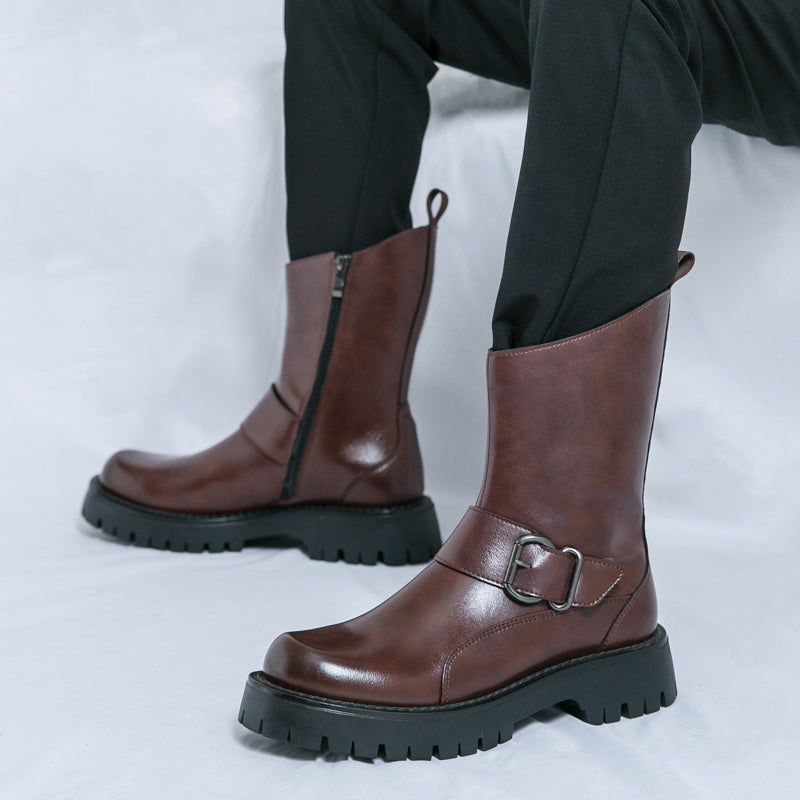 MLB LTHR-11 Rugged Mid-Calf Boots - Sneakernational